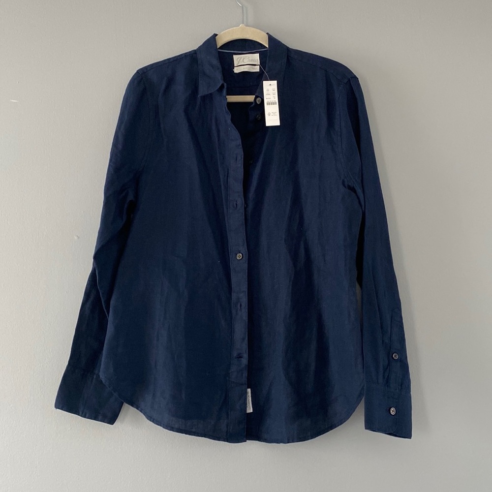 J. Crew Navy Button Down Shirt